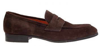 Santoni 14944 dark braun Slipper